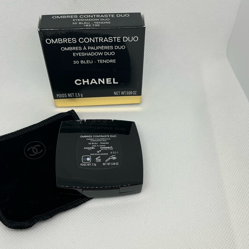 Chanel Ombres Contraste Duo Eyeshadow - Blue Tendré‎ - Picture 2 of 3